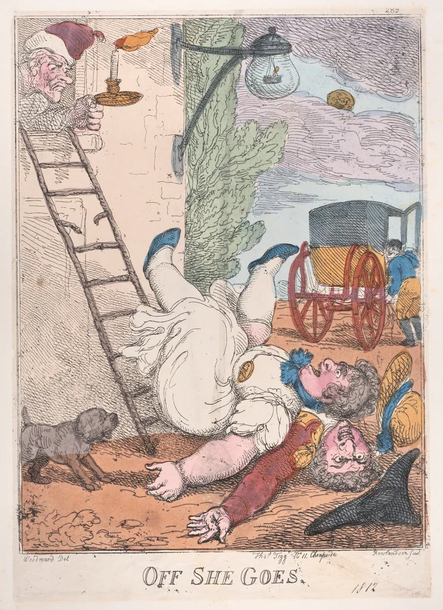 Off She Goes by Thomas Rowlandson