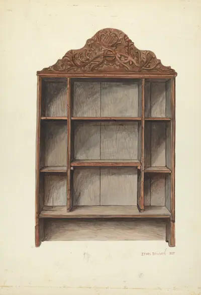 Hand Carved Cabinet