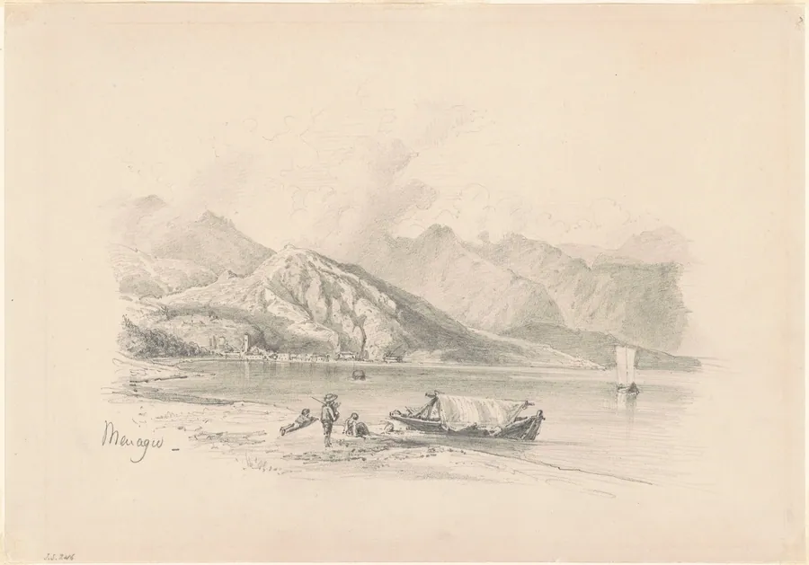 Lake Shore, Menaggio [recto] by John Singer Sargent