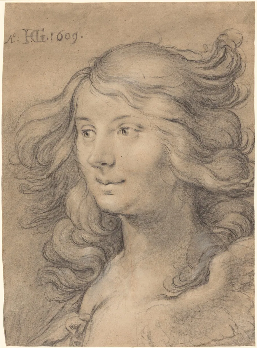 Head of a Siren by Hendrick Goltzius