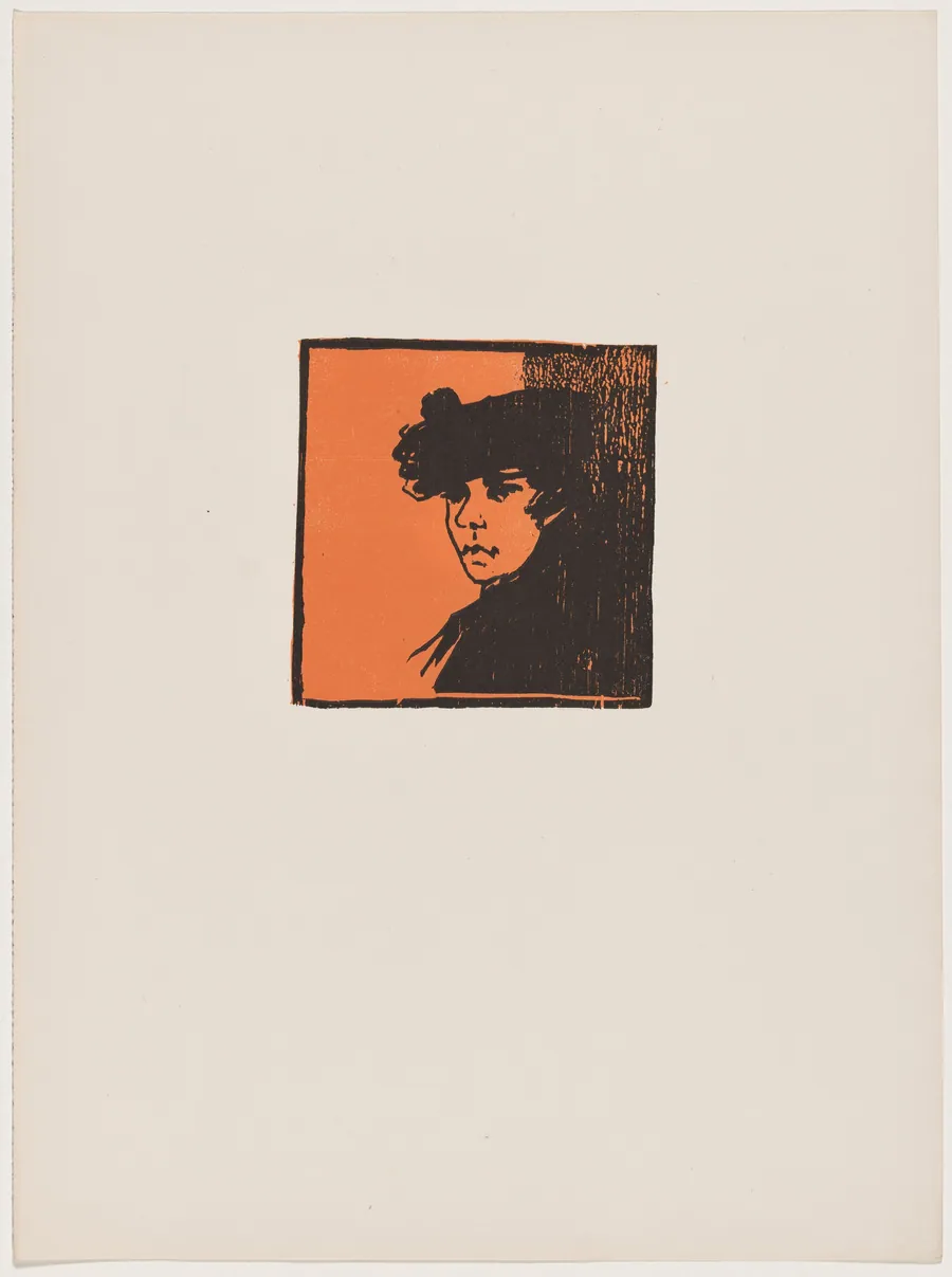 Tête de femme (Head of a Woman) by Henri-Charles Guérard
