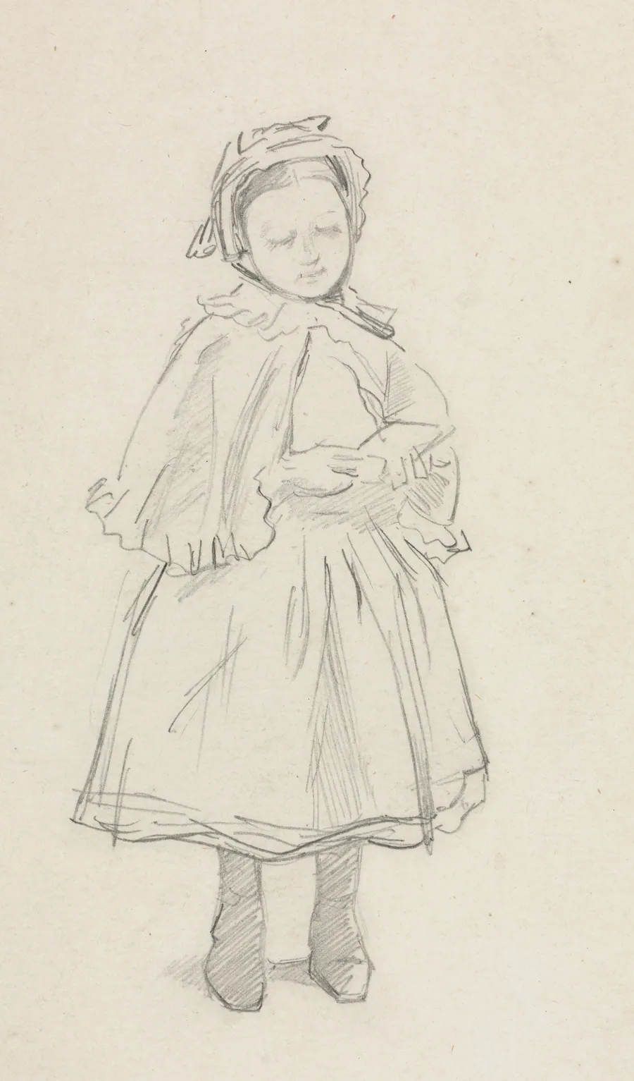 Study for a Little Girl by Charles Samuel Keene