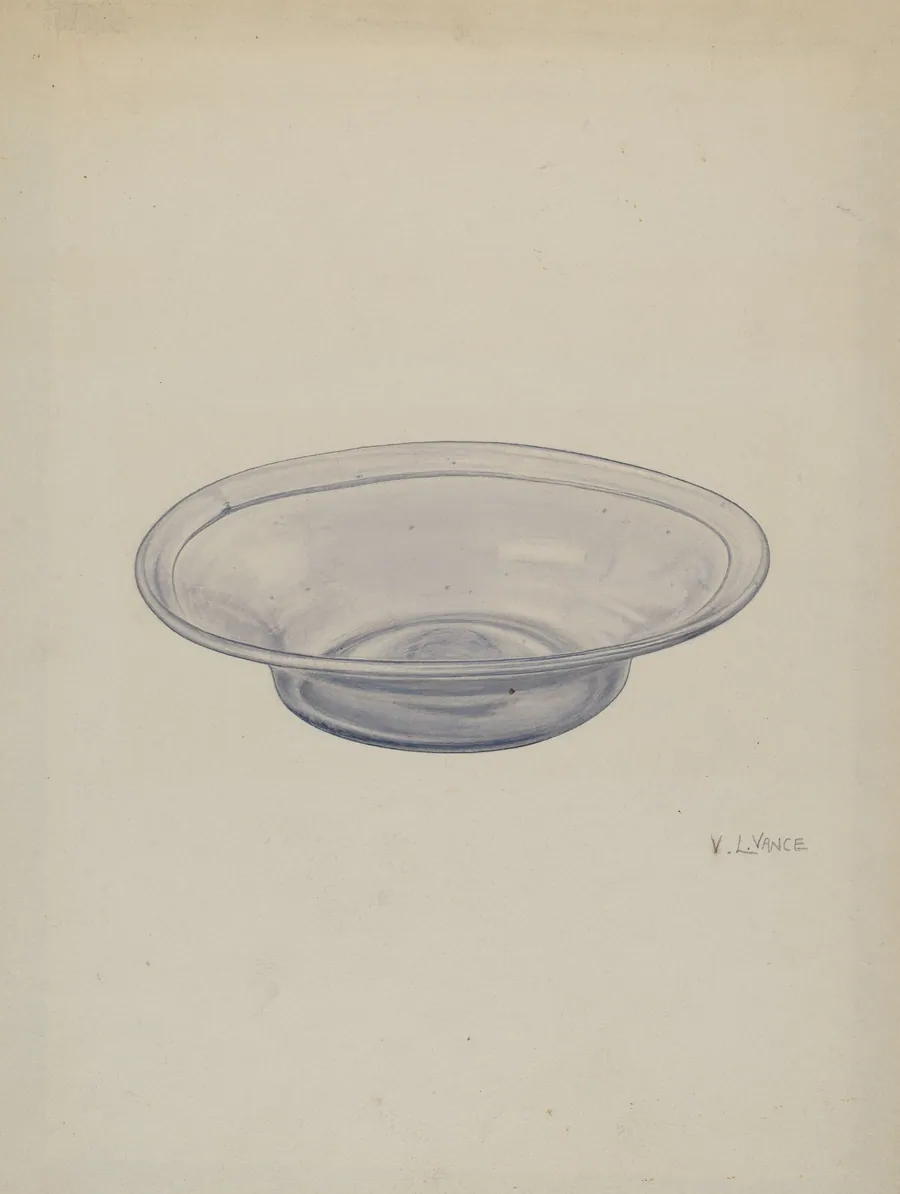 Glass Sauce Dish by V.L. Vance