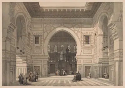 Egypt and Nubia:  Volume III - No. 36, Interior of the Mosque of the Sultan El Ghoree