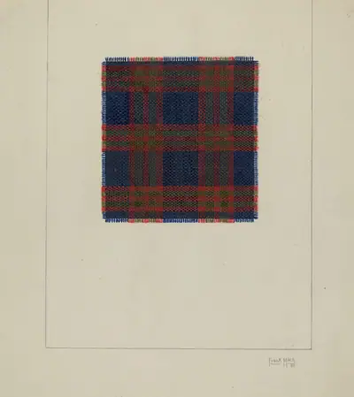 Plaid Homespun Cloth