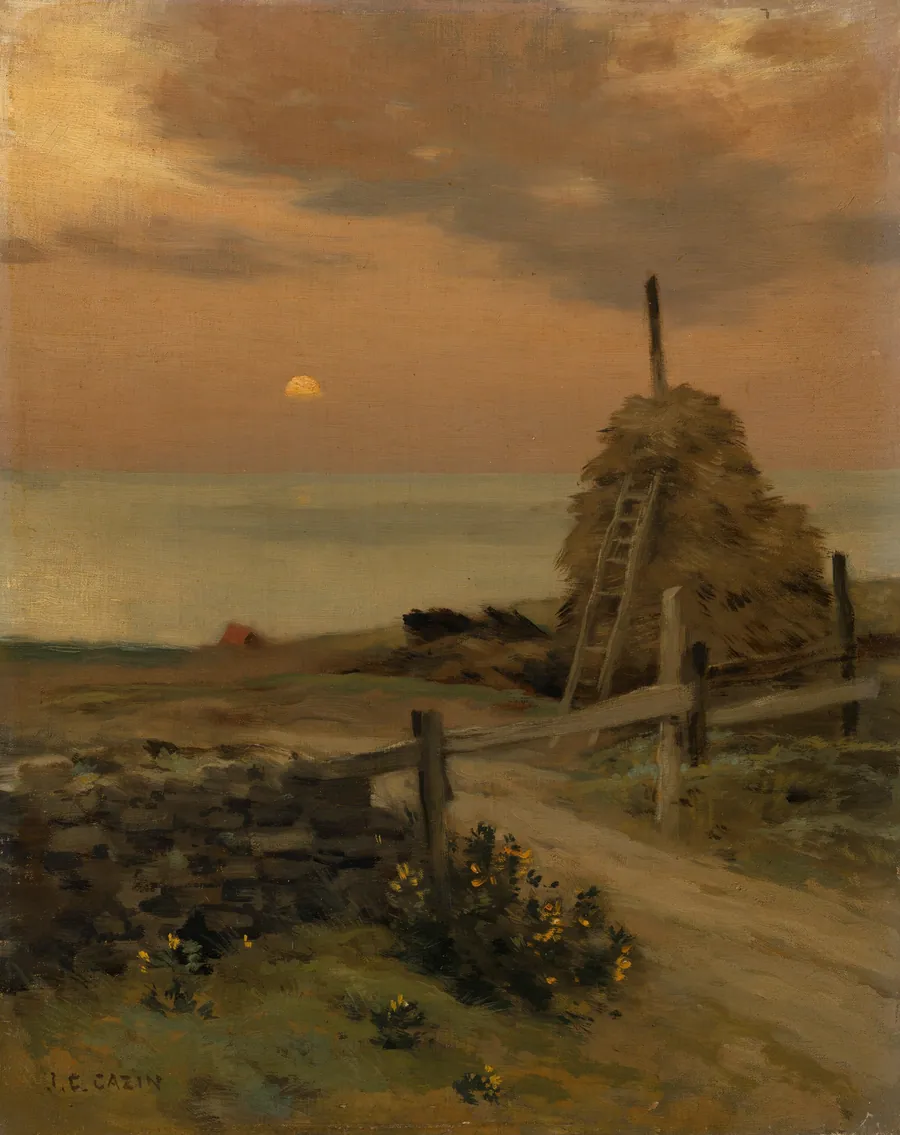 The Haystack and the Moon by Jean-Charles Cazin