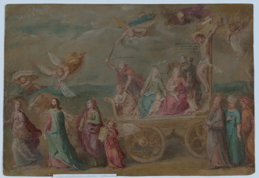 The Triumph of the Word of God, from the Series Triumph of the Catholic Church (Oil Sketch for a Painting of the same subject) by Otto van Veen
