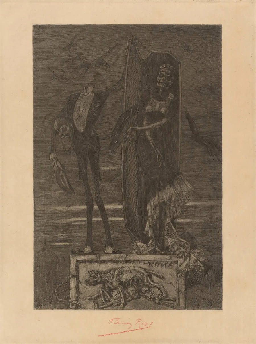 Le Vice suprème: Frontispiece by Félicien Rops
