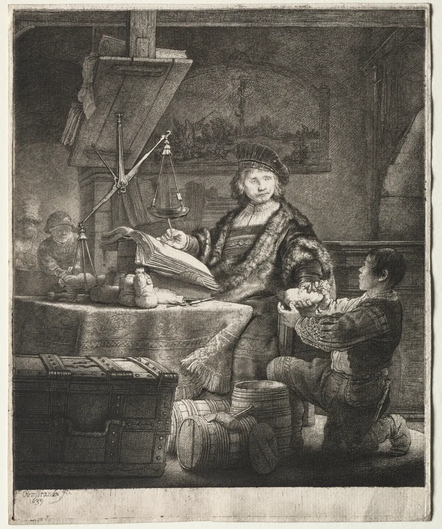 Jan Uytenbogaert by Rembrandt van Rijn