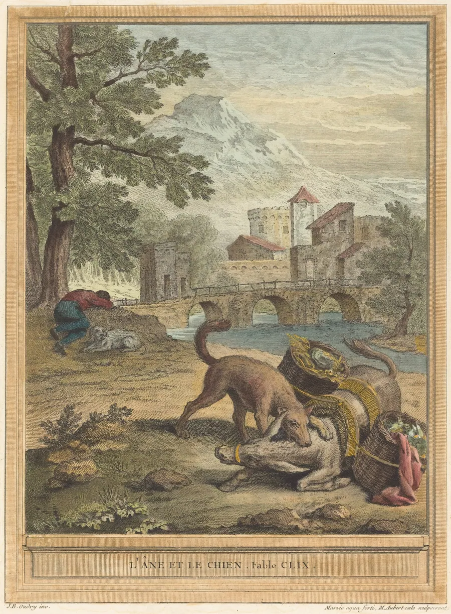 L'ane et le chien (The Donkey and the Dog) by Michel Aubert