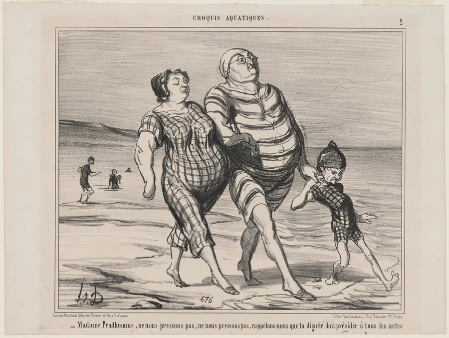 Madame Prudhomme... by Honoré Daumier