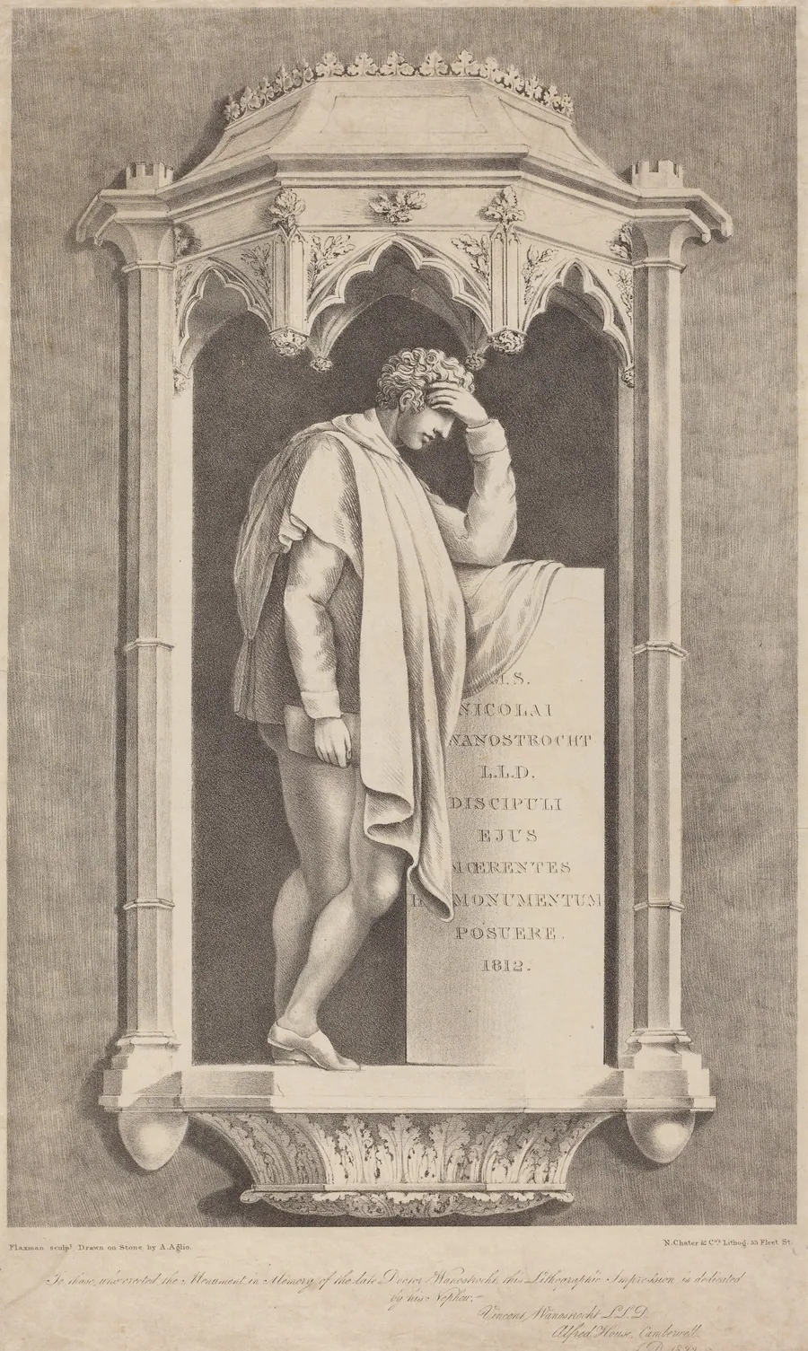 Monument to Nicolai Wanostrocht by Augustine Aglio
