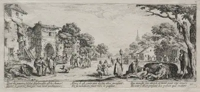 The Large Miseries of War: The Beggars and the Dying