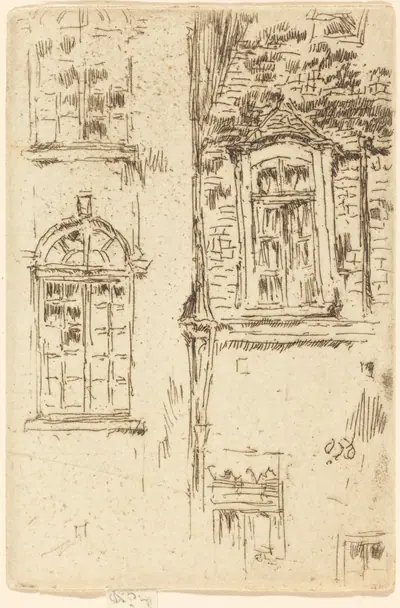 Windows Opposite Hotel, Bourges