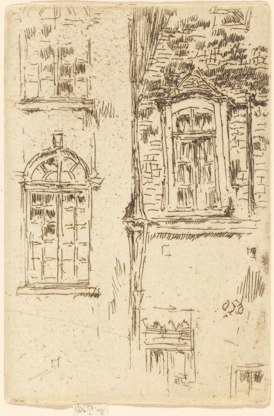 Windows Opposite Hotel, Bourges by James McNeill Whistler