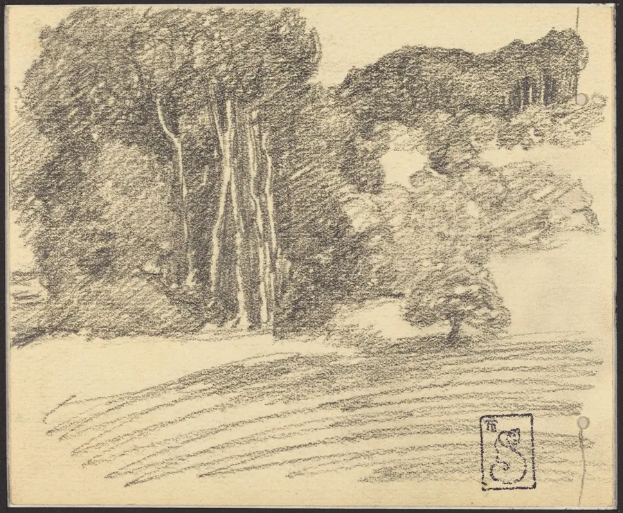 The Forest at Courdemanche by Théophile Alexandre Steinlen
