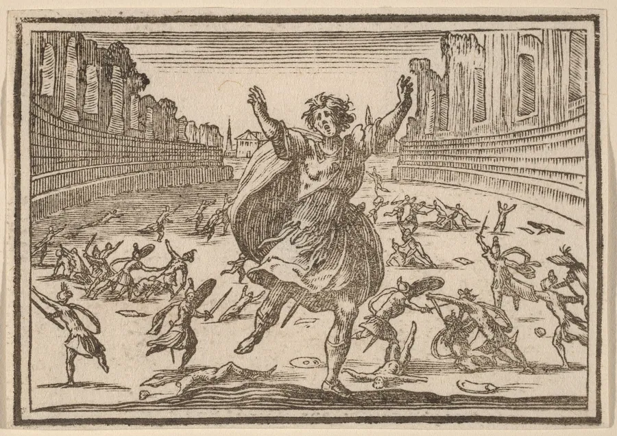 Skirmish in a Roman Circus by Edouard Eckman