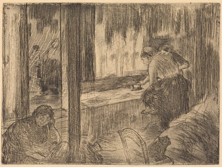 The Laundresses (Les blanchisseuses (La repassage)) by Edgar Degas