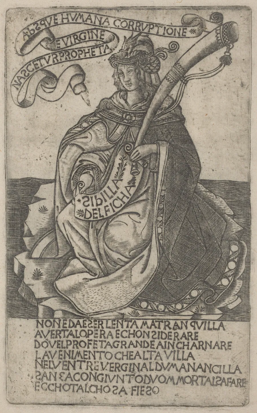 Delphian Sibyl by Italian 15th Century
