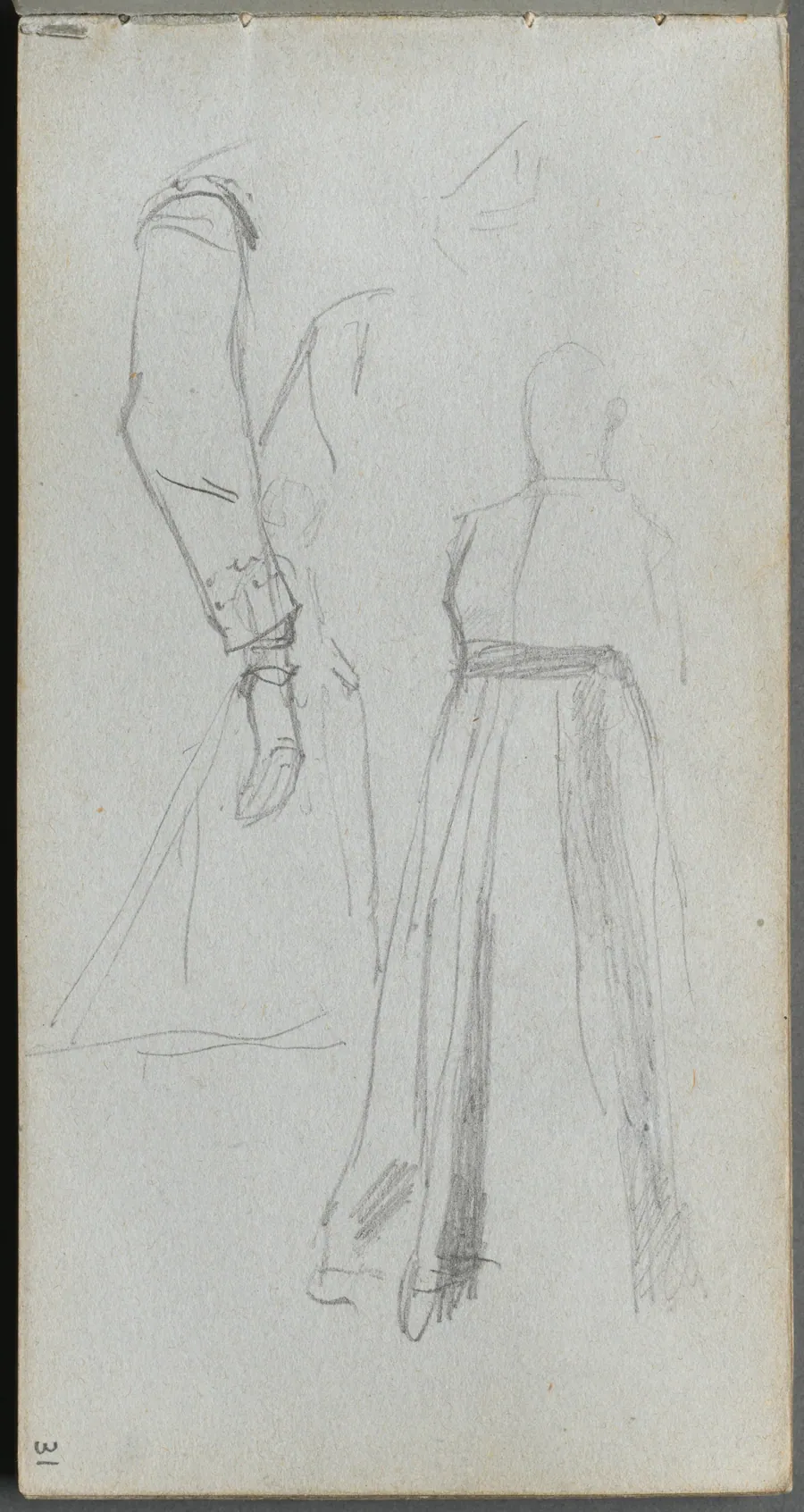 Sketchbook, page 31: Study of Figures by Ernest Meissonier