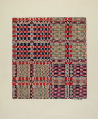 Red, White & Blue Coverlet
