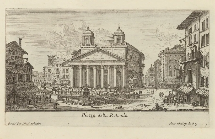 Piazza della Rotonda by Israël Silvestre