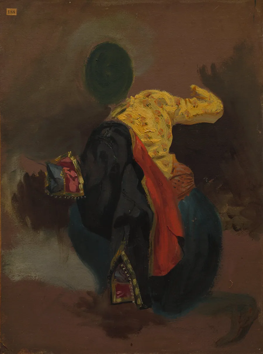 Figure in Turkish Costume by Eugène Delacroix