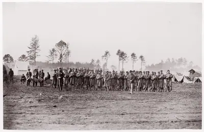 [Regiments - unidentified].  Brady album, p. 156