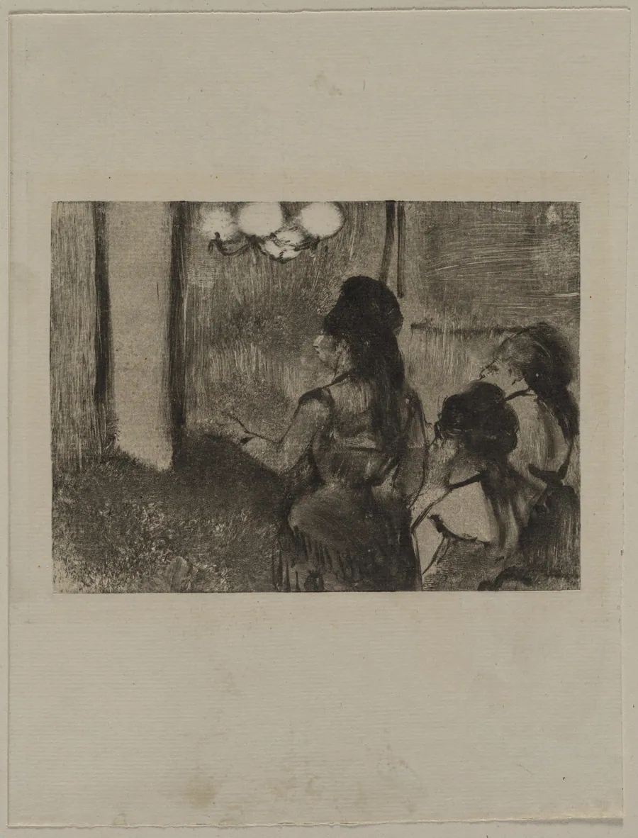 In the Salon by Edgar Degas
