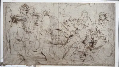 Tomyris with the Head of Cyrus (verso)
