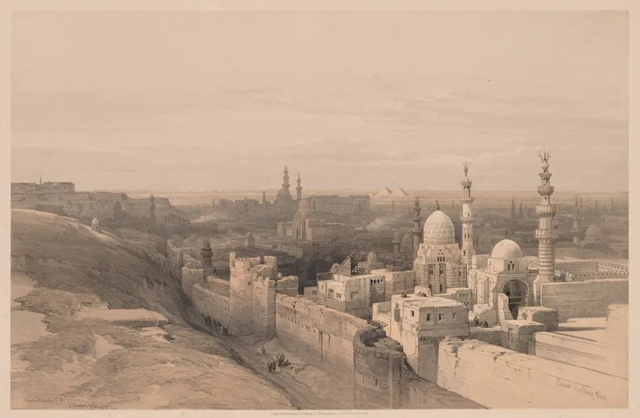 Egypt and Nubia, Volume III, No. 26, Cairo, Looking West by Louis Haghe