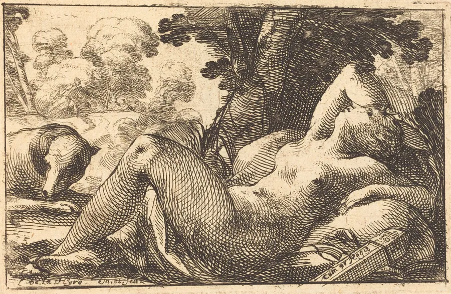 Diana Recumbent by Laurent de La Hyre