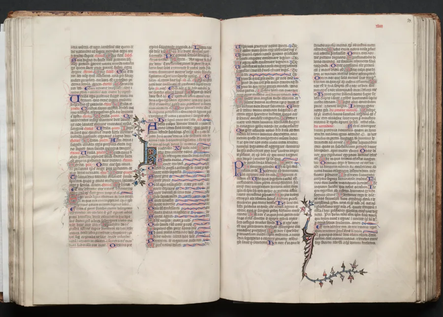 The Gotha Missal:  Fol. 53v, Text by Master of the Boqueteaux