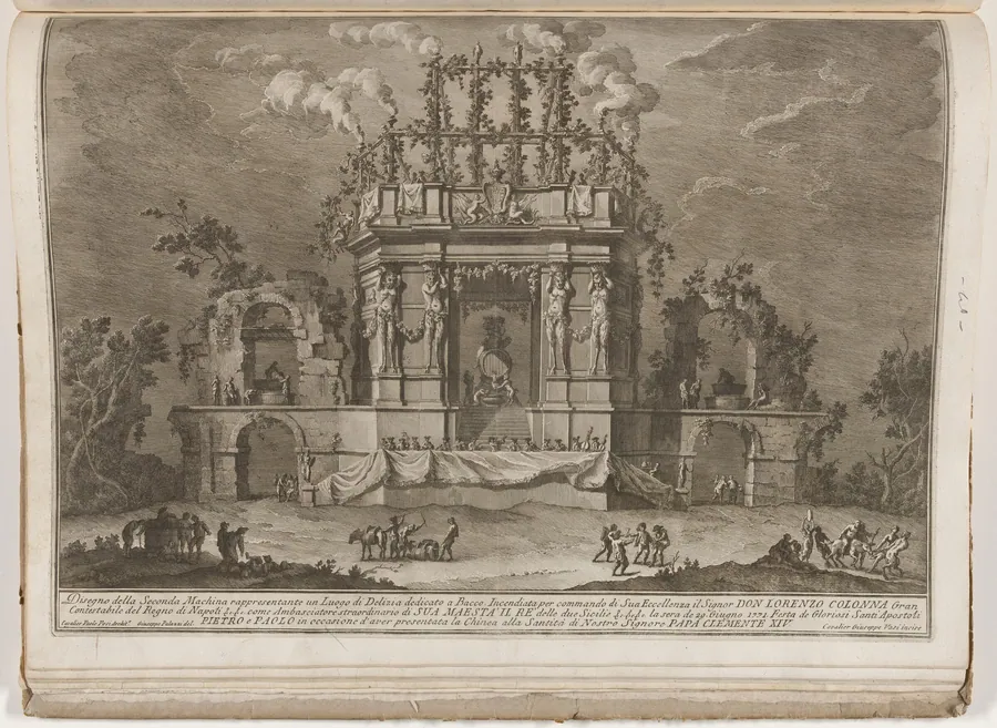 The Seconda Macchina for the Chinea of 1771: A Pleasure Palace Dedicated to Bacchus by Giuseppe Vasi