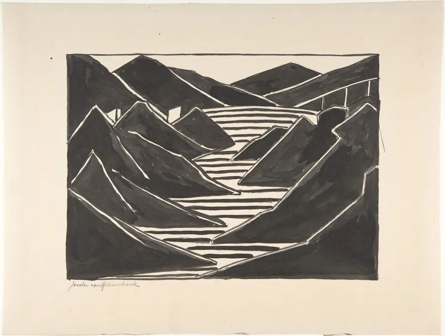 Composition (Fjord) by Jacoba van Heemskerck