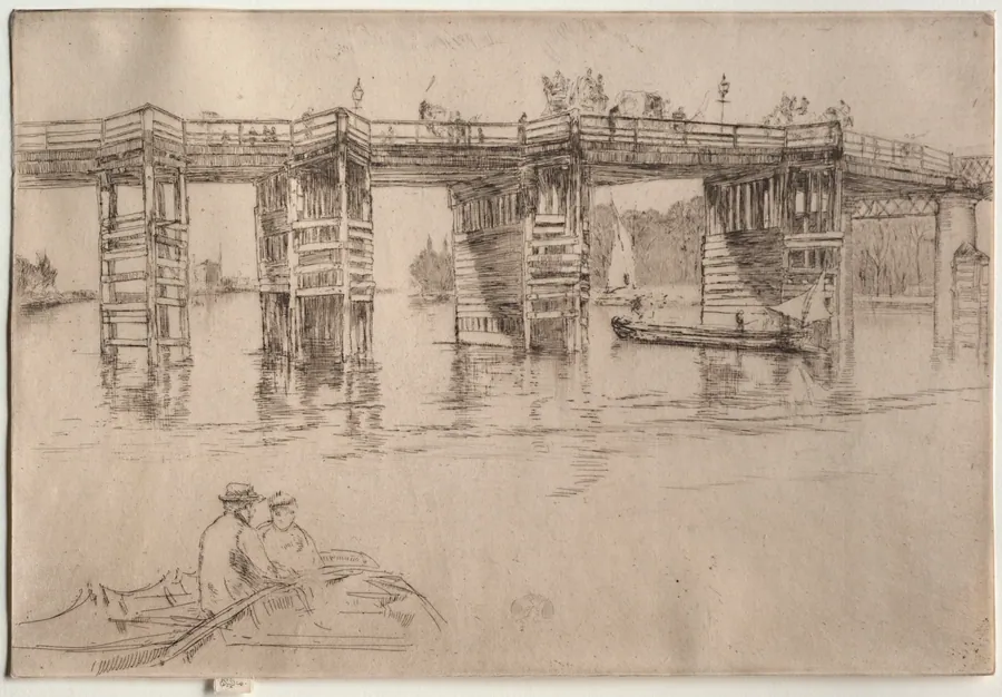 Old Putney Bridge by James McNeill Whistler