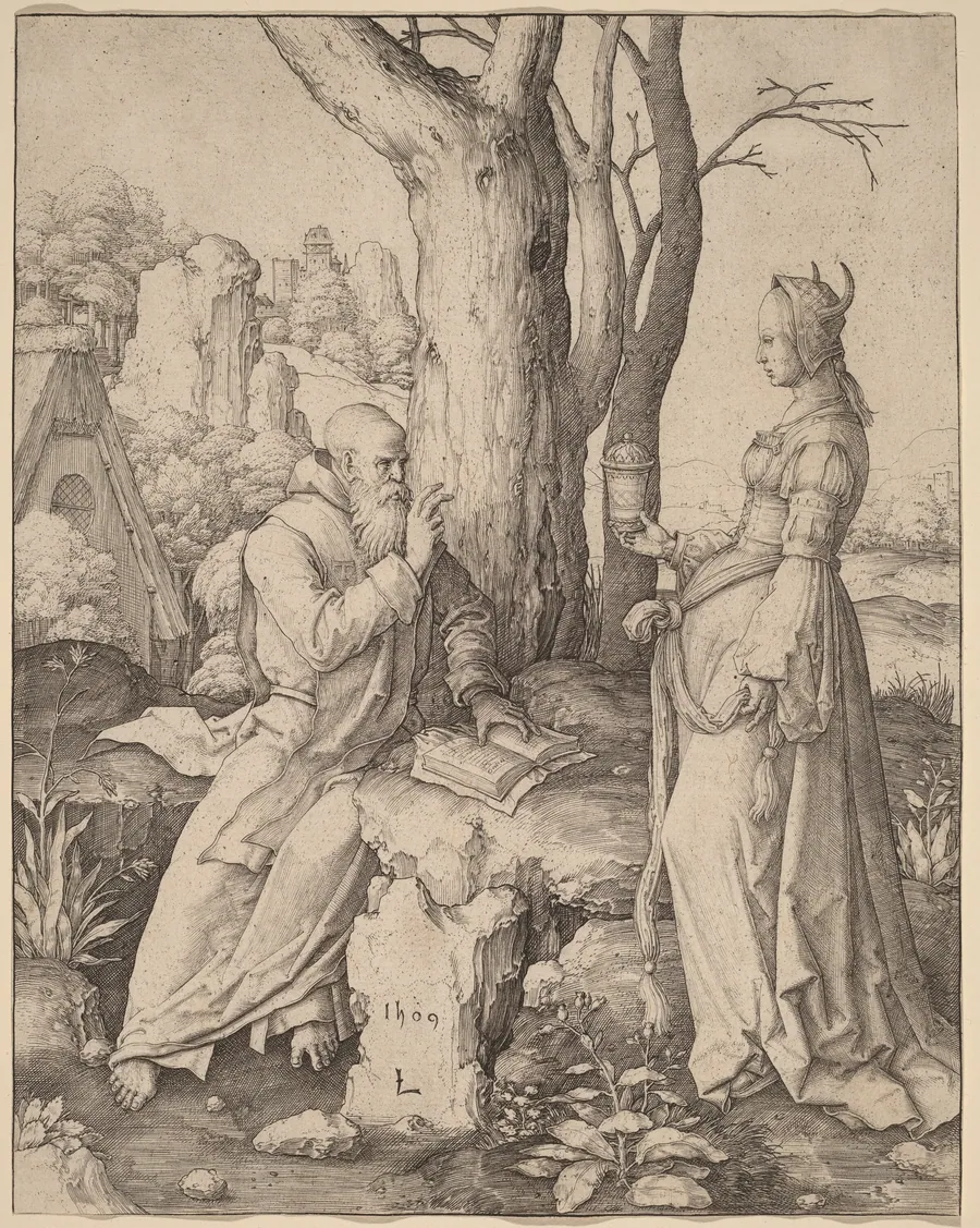 The Temptation of Saint Anthony by Lucas van Leyden