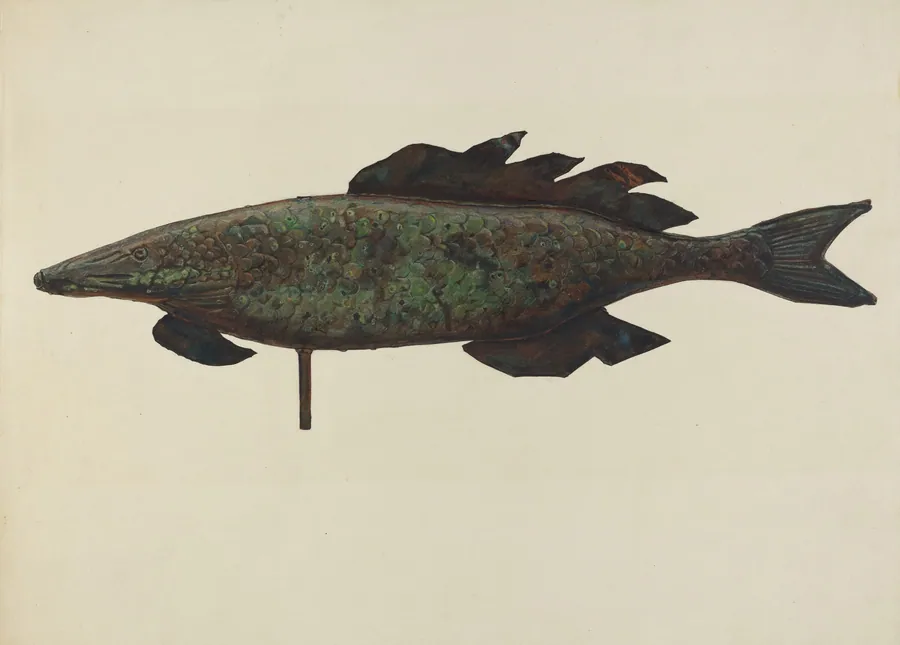 Fish Weather Vane by Elizabeth Fairchild