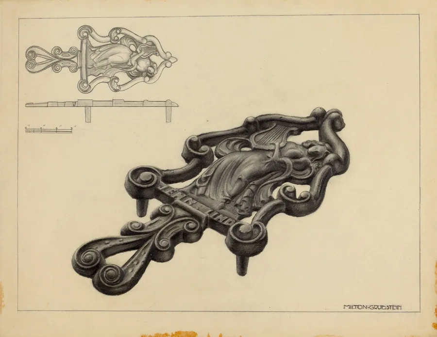 Flat Iron Holder by Milton Grubstein