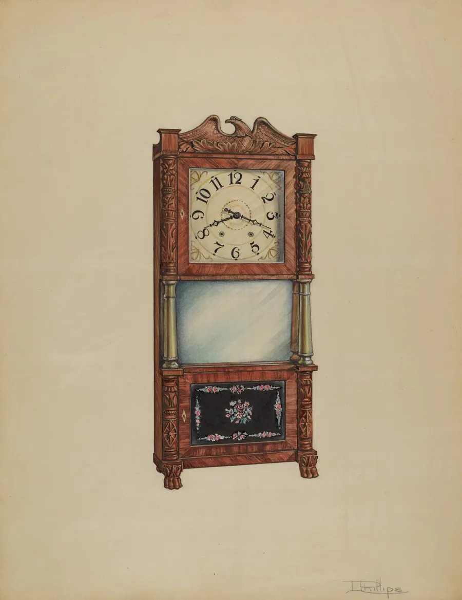 Shelf Clock by Lawrence Phillips