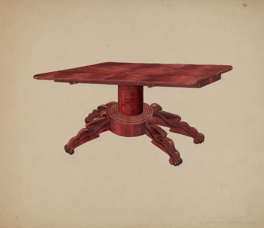 Drop-leaf Table by Edward A. Darby