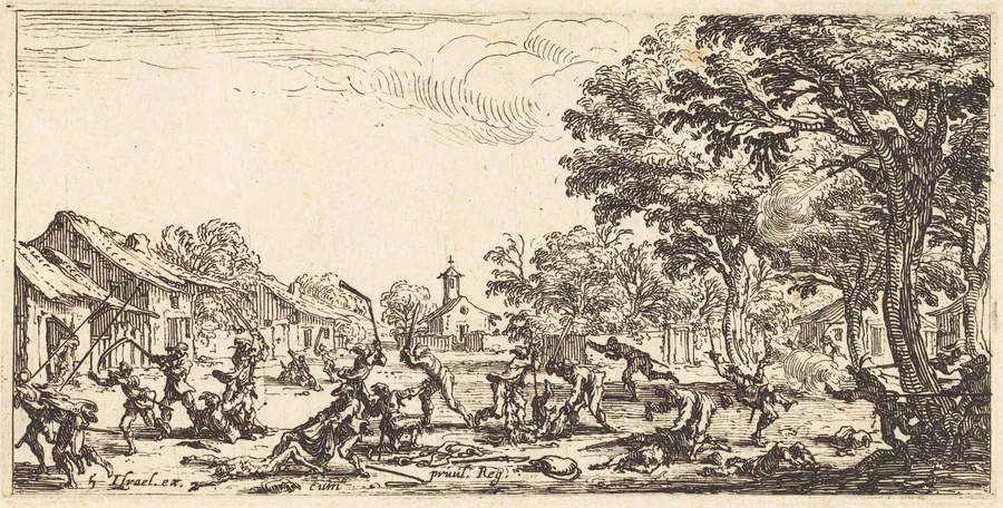 The Peasants' Revenge by Jacques Callot