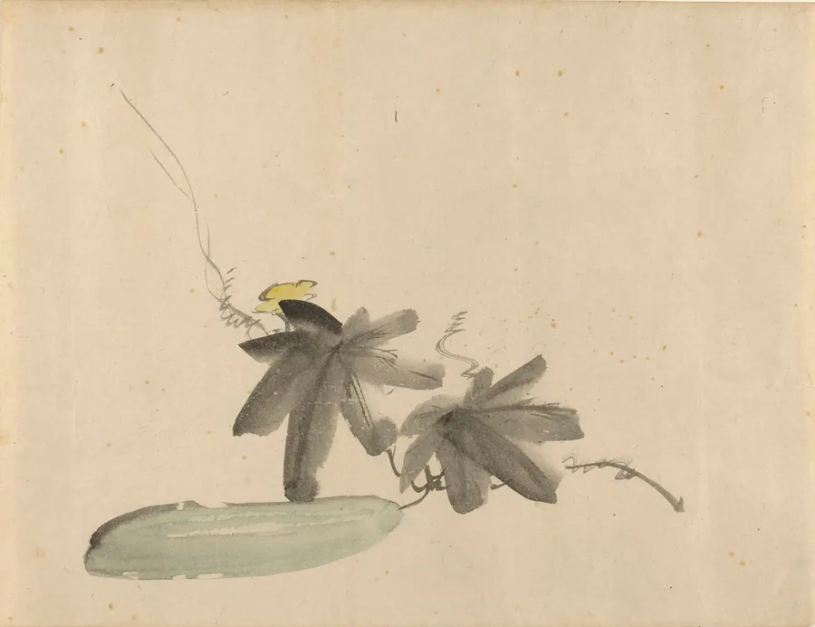 Cucumber with Leaves by Edouard Manet