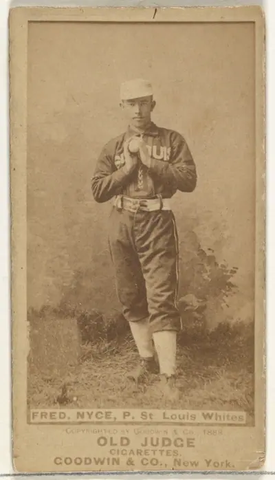 Nyce, Pitcher, St. Louis Whites, from the Old Judge series (N172) for Old Judge Cigarettes
