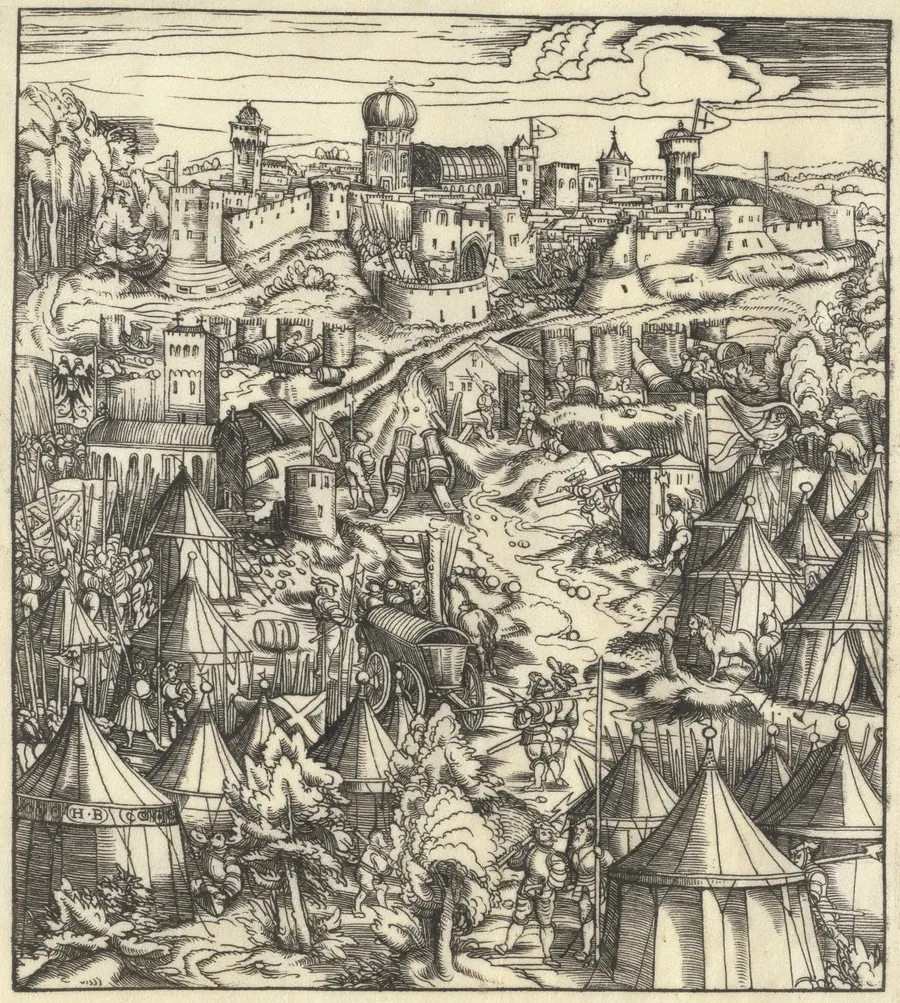 The Battle of Padua by Hans Burgkmair I
