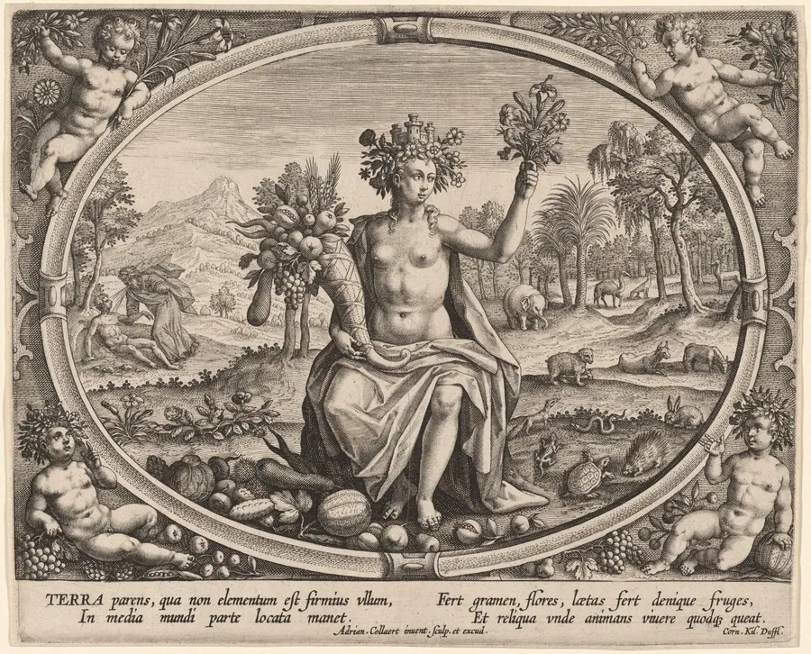 Terra (Earth) by Adriaen Collaert