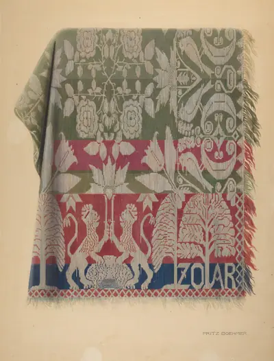 Zoar Jacquard Coverlet