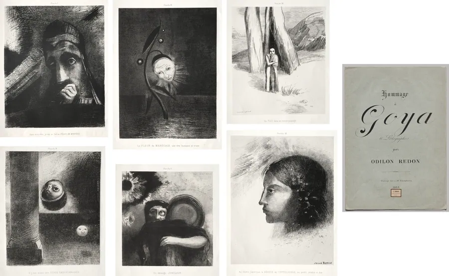Homage to Goya by Odilon Redon