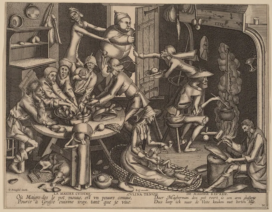 The Thin Kitchen by Flemish 17th century