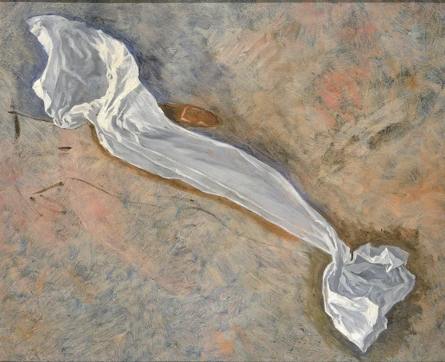 Study for Drapery of "Pursuit of the Ideal" by Kenyon Cox, born Warren, OH 1856-died New York City 1919